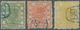 China: 1878/85, Large Dragon Thin Paper 1 Ca. Canc. Blue "Tien(tsin)", Tiny Thin On Reverse; And 188 - Andere & Zonder Classificatie