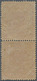China: 1878, Large Dragon Thin Paper 3 Ca. Vermilion, A Vertical Pair, Unused Mounted Mint VLH In Sp - Autres & Non Classés