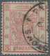 China: 1878, Large Dragon Thin Paper 3 Ca. Red Canc. Customs Dater (Michel Cat. 280.-) - Sonstige & Ohne Zuordnung