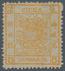 China: 1878, Large Dragon Thin Paper 5 Ca. Orange Yellow, Unused No Gum (Michel Cat. 570.-) - Autres & Non Classés