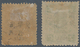 China: 1897, Dowager Cent Surcharges, Large Figures 2 ½ Mm, On 1st Printing: 2 C./2 Cn. And 5 C./5 C - Autres & Non Classés