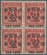 China: 1897, Red Revenue Surcharged 1c Block Of Four, With Both Types Of The "壹" Character, MH, Very - Autres & Non Classés