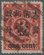 China: 1897, 1 C./3 C. Red Revenue Canc. Brown Pa-kua. - Autres & Non Classés