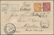 China: 1898, Coiling Dragon 1 C., 2 C. Tied Large Dollar "PAOTING 15 APR 01" To Ppc (Germany Prince - Autres & Non Classés