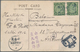 China: 1908, Manchuria: Coiling Dragon 2 C. Green Canc. Large Tombstone "Ta.. / Post Office" On Ppc - Autres & Non Classés