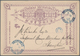 China - Shanghai: 1893, Stationery Card 2 C. Canc. Blue "SHANGHAI A .. 9 93" Used Local To Burke C/o - Autres & Non Classés