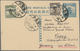 China - Provinzausgaben - Mandschurei (1927/29): 1927, Early Usages As Uprates On Stationery Used "H - Mandchourie 1927-33