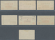 China - Ausgaben Der Provinzen (1949): Szechuan, 1949, Airmail Unit Surcharge Set Of 7, Includes The - Autres & Non Classés