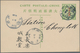 China - Ganzsachen: 1894/1912, Group Of Stationery (5, Inc. Shanghai LPO Cto/addressed X2) With Squa - Cartes Postales