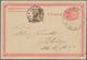China - Ganzsachen: 1897, Card ICP 1 C. Canc. Large Dollar "AMOY", Form Use With German Offices 3 Pf - Cartes Postales