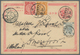 China - Ganzsachen: 1897, Card ICP Uprated Coiling Dragon 1 C., 2 C. Tied Bilingual "CANTON 22 MAR 0 - Cartes Postales