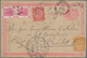 China - Ganzsachen: 1897, Stationery Card ICP 1 Cent Addressed To Brecht, Belgium, Bearing Coiling D - Cartes Postales