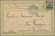 China - Ganzsachen: 1907, Card 1 C. Light Green With German Offies 2 C. Tied "PEKING 18.2.08" Via Si - Ansichtskarten