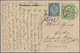 China - Ganzsachen: 1908, Square Dragon 1 Cent Green, Uprated With Coiling Dragon 3 Cent Blue Green, - Ansichtskarten