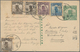 China - Ganzsachen: 1933, Card Junk 2 S. Green/no French Captions, Uprated ½ C. (3, One Pasted Sligh - Cartes Postales