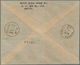 China - Flugpost: 1936, FFC China-Europe By SWAC & Air France, Great Wall Airmails 25 C., 30 C. Tied - Sonstige & Ohne Zuordnung