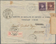 China - Incoming Mail: 1936, Belgium 1.50 Fr., 2 Fr. Canc. "ANTWERP 22 IV 1936" To Registered Cover - Sonstige & Ohne Zuordnung