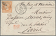 China - Fremde Postanstalten / Foreign Offices: France, 1853/60, Napoleon 40 C. Orange Imperf. Canc. - Sonstige & Ohne Zuordnung