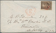 China - Fremde Postanstalten / Foreign Offices: USA, 1885, 5 C. Brown Canc. Red Bar W. Red "U.S. POS - Autres & Non Classés