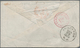 China - Fremde Postanstalten / Foreign Offices: USA, 1885, 5 C. Brown Canc. Red Bar W. Red "U.S. POS - Autres & Non Classés
