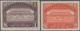 China - Besonderheiten: 1920 (ca.?), Two Revenue Stamps $1 Violet And $2 Red For Cigarette Tax Of Th - Autres & Non Classés