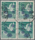 China - Taiwan (Formosa): 1951, Swan Geese Surcharged $50, A Block-4 Used "TAIPEI 22.10.51" (Michel - Ungebraucht