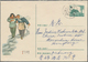 China - Volksrepublik - Ganzsachen: 1957, "arts Envelopes" Pictorial Envelopes 8 F. Green (3) With I - Cartes Postales