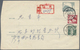 China - Volksrepublik - Ganzsachen: 1958, Envelope 8 F. Grey, Imprint 5-1958, Uprated 2 F., 10 F. Fo - Cartes Postales