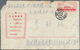 China - Volksrepublik - Ganzsachen: 1967, Cultural Revolution Envelope 8 F. (15-1967) Canc. "Sinkian - Ansichtskarten