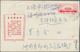 China - Volksrepublik - Ganzsachen: 1967, Cultural Revolution Envelope 8 F. (17-1967) Canc. "(Henan - Cartes Postales