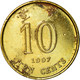 Monnaie, Hong Kong, Elizabeth II, 10 Cents, 1997, TB+, Brass Plated Steel, KM:66 - Hong Kong