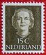 15 Ct Koningin Juliana EN FACE NVPH 523 (Mi 530) 1949-1951 1950 MH / Ongebruikt NEDERLAND / NIEDERLANDE - Ungebraucht