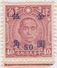 SI53D Cina China Chine 50/40 Rare Fine  Yuan China Stamp  Surcharge NO Gum - 1941-45 Nordchina