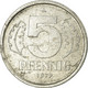 Monnaie, GERMAN-DEMOCRATIC REPUBLIC, 5 Pfennig, 1979, Berlin, TB+, Aluminium - 5 Pfennig