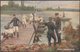 N Beraud - Genie, Pontonniers, 1917 - Tuck's Oilette Postcard - Beraud