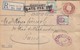 REGISTERED LETTER. 7 7 05. REGISTERED LONDON TO PARIS. LATE FEE 2.   1 1/2p, 2p PERFIN. HUT. FREDk HUT - Lettres & Documents