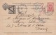 CARTE. RUSSIE. UPU. 7 3 1889. ENTIER 3K POUR PARIS. TAXE 5c - 1859-1959 Lettres & Documents