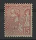 MONACO N° 15 Cote 250 €. 15ct Rose. Neuf * (MH). TB - Unused Stamps