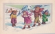 Bonne Année (illustrateur Inconnu) Lot De 7 CPA Enfants Dans La Neige - Cartes Humoristiques