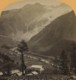 France Alpes Chamonix Panorama Glacier Du Tour Ancienne Photo Stereo Gabler  1880 - Stereo-Photographie