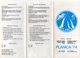 1974 YUGOSLAVIA,SLOVENIA,PLANICA 74,SKI JUMPING,INTERNATIONAL COMPETITION,INVITATION,JUMP SCHEDULE,AUTOGRAPHS - Winter Sports