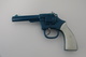 Vintage TOY GUN :  BLUE PLASTIC REVOLVER - L=23.0cm - 19**'s - Keywords : Cap - Cork Gun - Rifle - Pistol - Tin - Armes Neutralisées