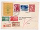 1955 YUGOSLAVIA, CROATIA, ZAGREB TO HELSINKI, FINLAND, JUFIZ POSTER STAMP - Covers & Documents