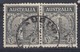 Australia 1935 Anzac Commemoration 1/- Used Pair - Gebruikt