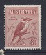 Australia 1932 6d Kookaburra Fine Mint(*) - Gebruikt