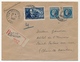 FRANCE - Enveloppe Affr 18F Chateaubriand + 1F Cérès X2 - Recommandé Lyon-Préfecture 1948 - Lettres & Documents