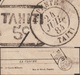 Tahiti 1884, Bande-journal à 5 C, Par Manque De Timbres Disponibles. La Cloche, Cercle Militaire, Rue De Rivoli, Papeete - Storia Postale