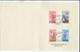 BELGIQUE - 1948 - YT 781/784 SERIE FONDATION ANSEELE Sur FEUILLET SPECIAL - Storia Postale
