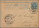 Bahrain: 1902 Indian Postal Stationery Double Card 1+1a. Blue Used From BAHRAIN To Germany In 1903, - Bahrein (1965-...)