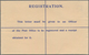 Brunei: 1935 Postal Stationery Registered Envelope 15c. Ultramarine (152x96 Mm), Surcharged "SPECIME - Brunei (1984-...)
